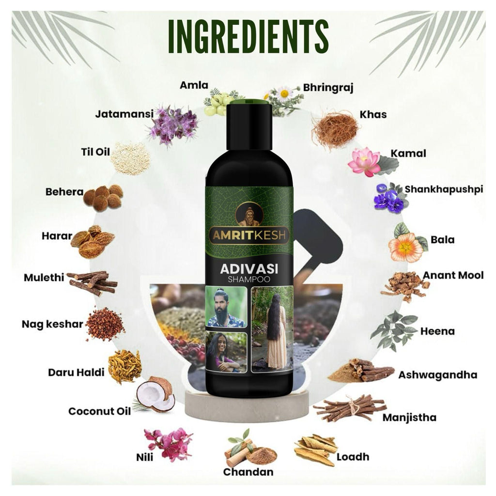 Amritkesh Adivasi Shampoo 100ml | Natural Hair Growth & Care