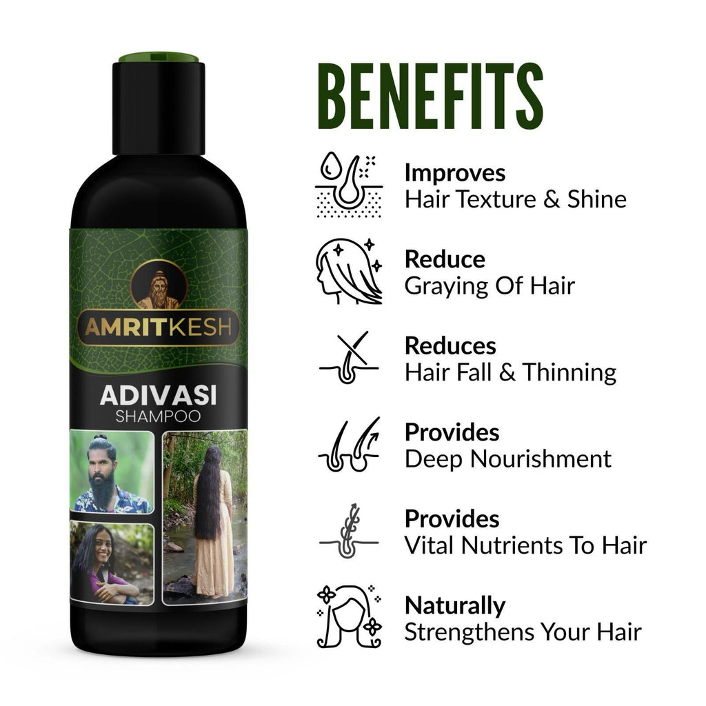 Amritkesh Adivasi Shampoo 100ml | Natural Hair Growth & Care