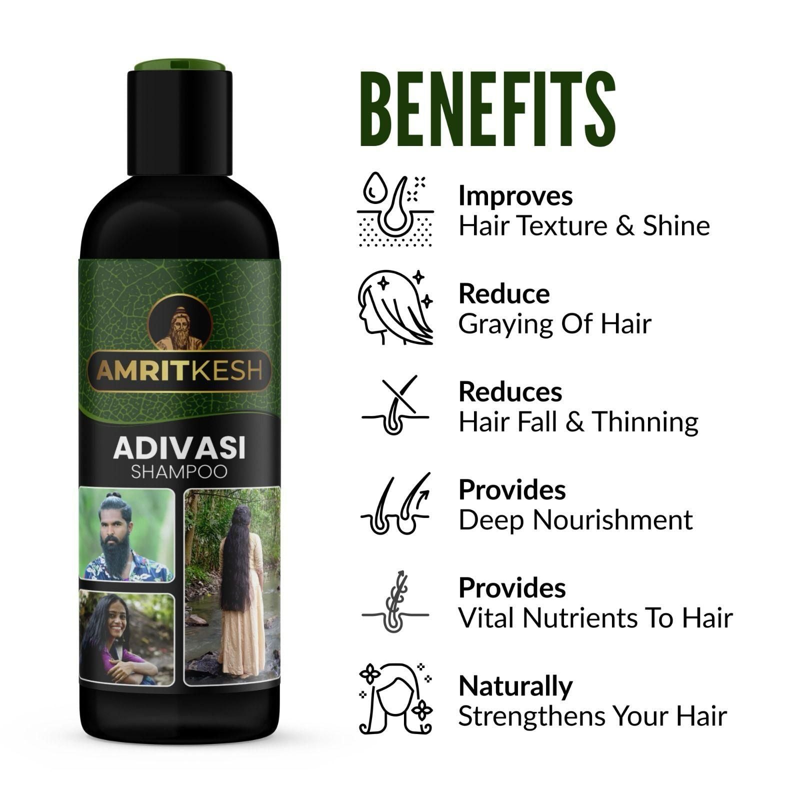 Amritkesh Adivasi Shampoo 100ml | Natural Hair Growth & Care