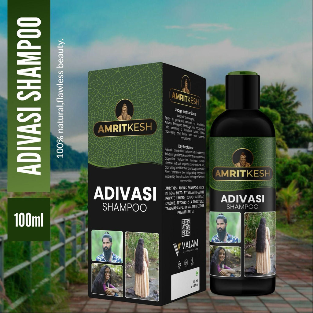 Amritkesh Adivasi Shampoo 100ml | Natural Hair Growth & Care